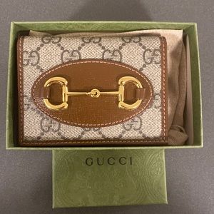 GUCCI HORSEBIT 1955 CARD CASE WALLET